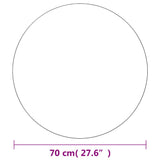 Wall Mirrors 2 pcs 70 cm Round Glass 3051629