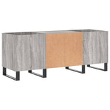 Record Cabinet Grey Sonoma 121x38x48 cm Engineered Wood 831690