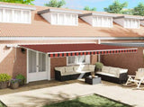 Retractable Awning Orange and brown 500 x 300 cm 3331220