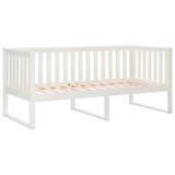 Day Bed without Mattress White 100x200 cm Solid Wood Pine 820887