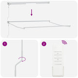 Retractable Awning White 350 x 250 cm Aluminium 362022