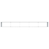Garden Raised Bed Light Brown 485 x 50 x 68 cm Galvanised Steel 42017356