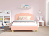 Children's Bed Frame with Headboard Pink 80 x 160 cm 42010968