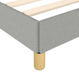 Bed Frame without Mattress Light Grey 90x190cm Single Fabric 349887