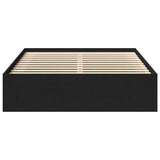 Bed Frame without Mattress Black 140x190 cm 3203902