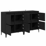 Sideboards 2 pcs Black Oak 60 x 35 x 70 cm Engineered Wood 3415594