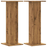 Speaker Stands 2 pcs Artisian Oak 30x30x80 cm Engineered Wood 852671