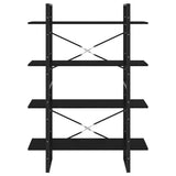 Book Cabinet Black Engineered wood, Metal 100x30x140 cm 806478