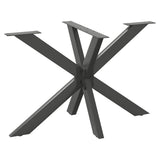 Dining Table Leg Spider Shape Anthracite 120x68x cm Steel 4013114