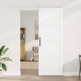 Sliding Door White 83 x 232 cm Solid Pine Wood 3445428
