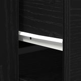 Sideboard Black Oak 240 x 33 x 70 cm Engineered Wood 3333084