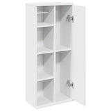 Bathroom Cabinet with Roll Holder White 39x22x90 cm 858524