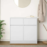 Sideboard with Drawer White 80x34x76 cm Engineered Wood 861535