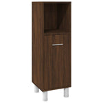 ZNTS 3 Piece Bathroom Cabinet Set Brown Oak Engineered Wood 3187611