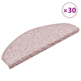 Stair Mats 30 pcs 65x21x4 cm Light Pink Half Round Large 3365820