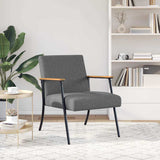 Armchair Dark Grey 59 x 75 x 78 cm Fabric 42017663