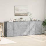 Sideboards 3 pcs Concrete Grey Engineered Wood 3276612