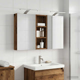 Bathroom Cabinet Set 3 pcs 80 x 10.5 x 50 cm Engineered wood 3403662