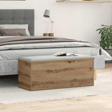 Storage Box Artisan Oak 90 x 35 x 35 cm Engineered Wood 868712