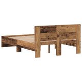Bed Frame Old Wood 193 x 125 x 70 cm Engineered Wood 3376060