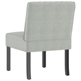 Slipper Chair Light Grey Velvet 352451