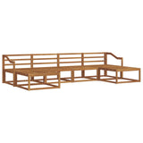 Outdoor Sofa Set 6 pcs Natural Solid Acacia Wood 3367977