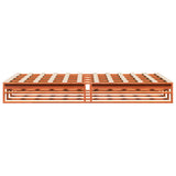 Bed Frame without Mattress Wax Brown 150x200 cm King Size Solid Wood Pine 850847