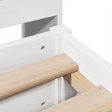 Bed Frame without Mattress White 180x200 cm Super King Solid Wood Pine 3323252