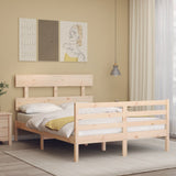 Bed Frame without Mattress Small Double Solid Wood 3195061