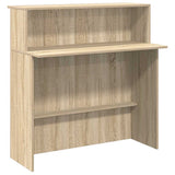 Reception Desk Sonoma Oak 200x50x103,5 cm Engineered Wood 3324216