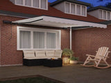 Retractable Awning White 300 x 250 cm Fabric 3330074