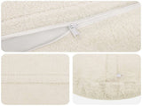 Cushion Cover 6 pcs HEERLEN Cream 60 cm Boucl 922944