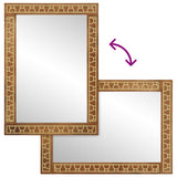 Bathroom Mirror 50x70x2.5 cm Solid Wood Mango and Glass 358315