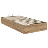 Ottoman Bed Frame Artisan Oak 90 x 200 cm Engineered Wood 3409260