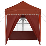 Pop-up Party Tent 195 x 195 x 245 cm Terracotta Oxford Fabric 42019743