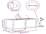 Garden Planter 2 pcs Grey 80 x 40 x 37.5 cm PP 42002868