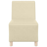 Modular Sofa Unit Armless Cream 55 x 74 x 82 cm Faux Leather 4108488