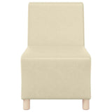 Modular Sofa Unit Armless 3 pcs Cream 55 x 74 x 82 cm 3399812