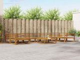 Outdoor Sofa Set 8 pcs Natural Solid Acacia Wood 3367347