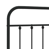 Metal Replace Headboard Black 160 cm 352613