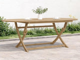 Folding Garden Table 160x85x75 cm Solid Wood Acacia 365746