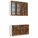Kitchen Unit KALMAR 4 pcs Smoked Oak Engineered Wood 3438310