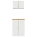 ZNTS Garage Cabinets 2 pcs White Engineered Wood 3328305