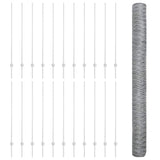 Welded Wire Fence 50 x 1.4 m Hot-Dip Galvanised Steel 3337045