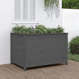Garden Raised Bed Grey 119.5x82.5x78 cm Solid Wood Pine 825312