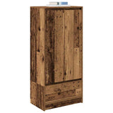 Cabinet with Drawer Old Wood 55.5x34x119.5 cm Engineered Wood 861650