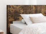 Bed Frame with Storage and Headboard Smoked Oak 100 x 200 cm 3414247
