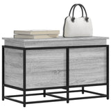 Storage Box with Lid Grey Sonoma 80x40x51.5 cm Engineered Wood 848802