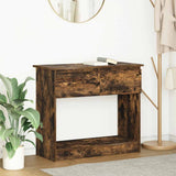 Console Table with Drawers Smoked Oak 85.5x38.5x74.5 cm 861395