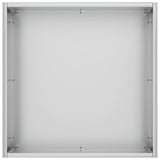 Garden Planter 2 pcs Silver 35 x 35 x 35 cm Galvanised Steel 8004963